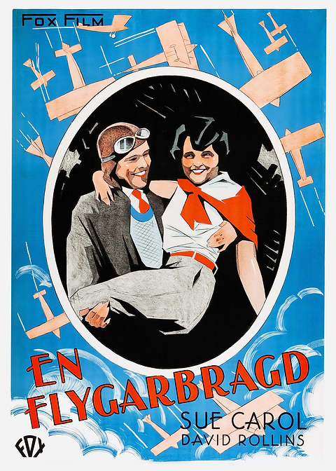 Skyward Romance Classic — vintage poster restored on metal