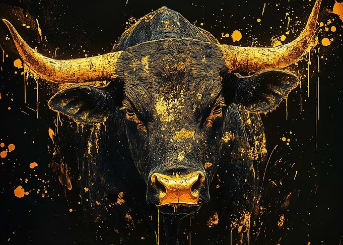 Golden Bull Animal