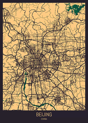 Beijing China Street Map
