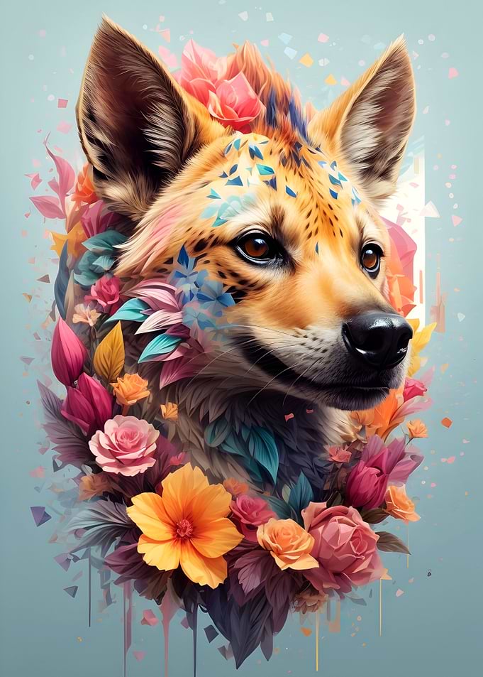 Hyena Vintage Illustration