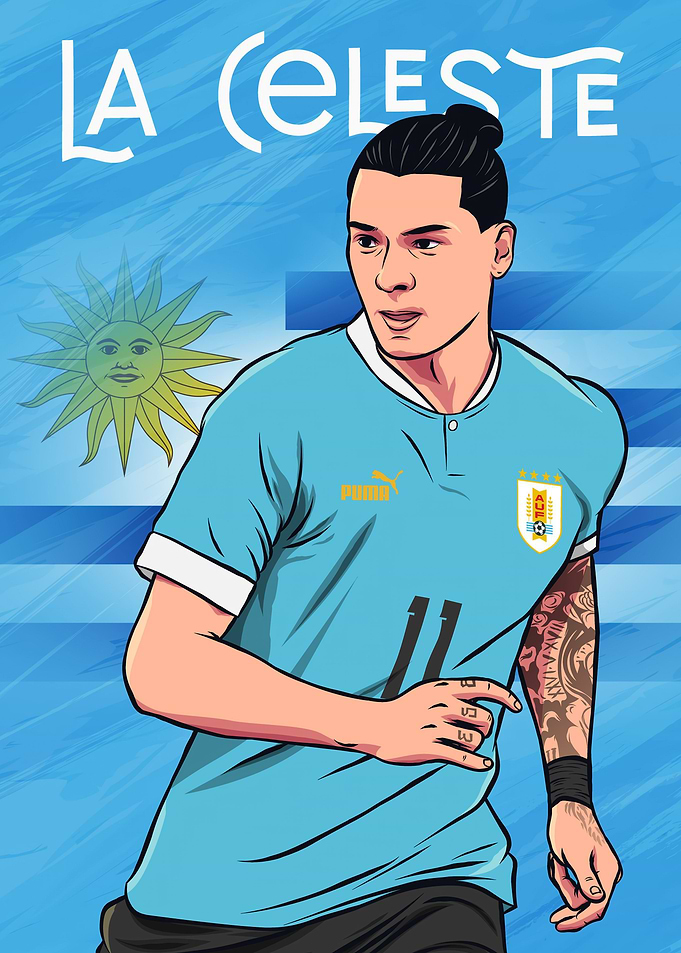football striker player