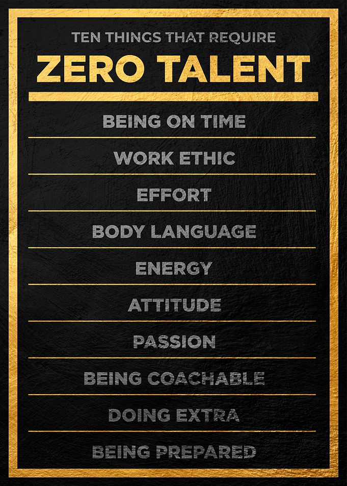 zero talent