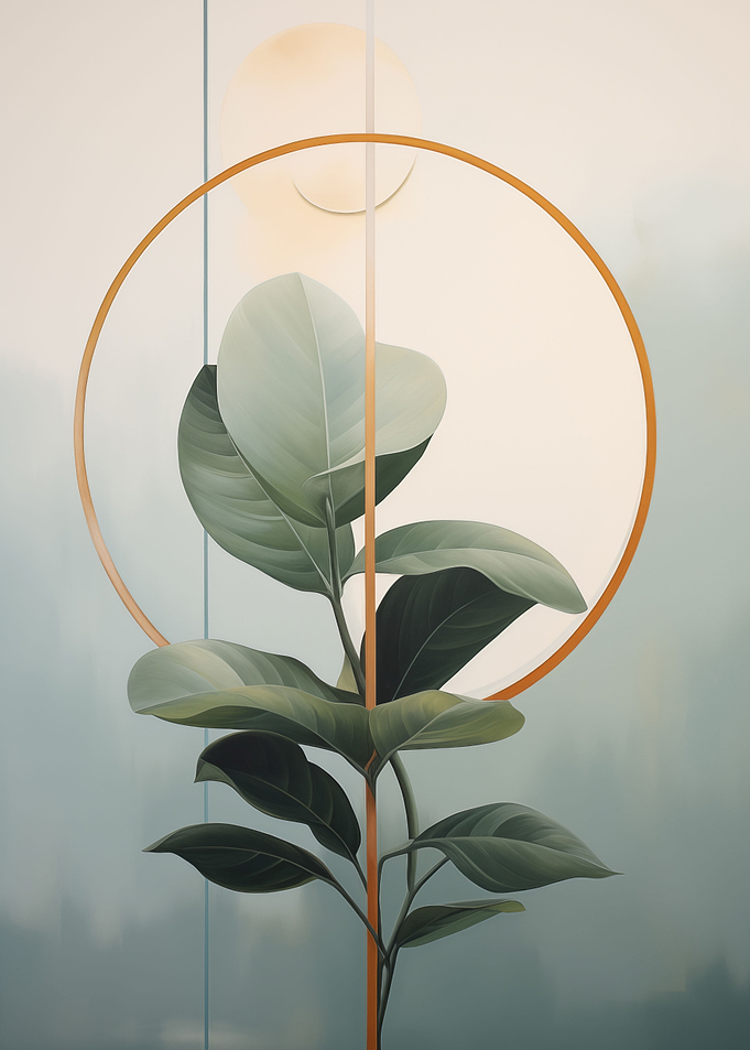 Tropical Leaves Floral Art