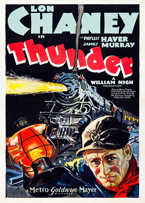 Thunder Vintage Cinema — vintage poster restored on metal