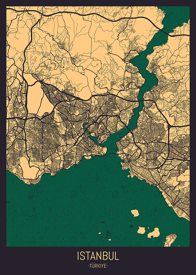 Istanbul Turkey Street Map