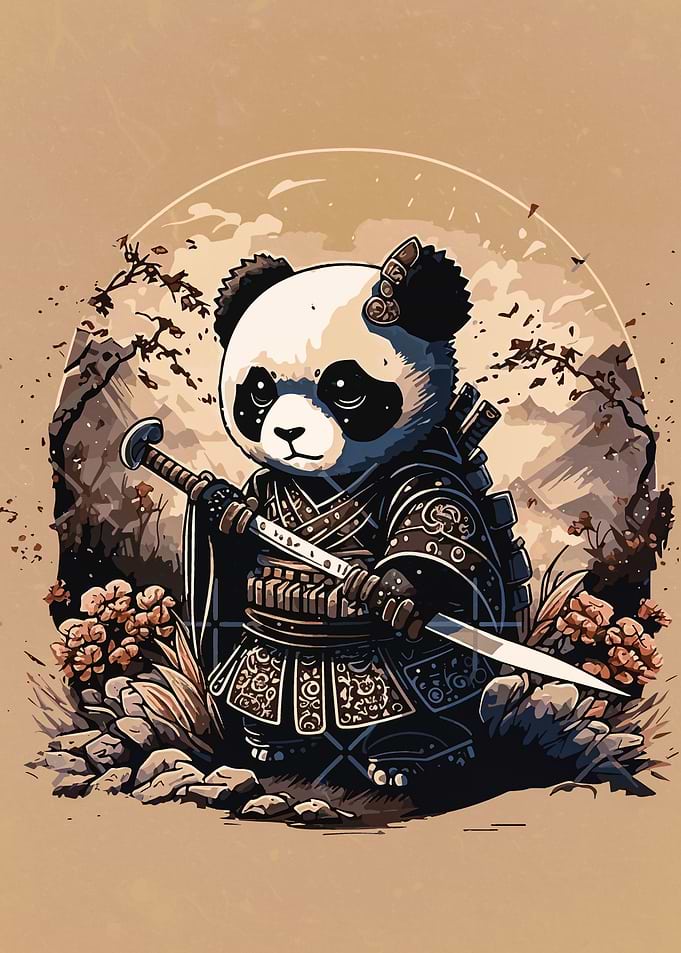 panda samurai japan