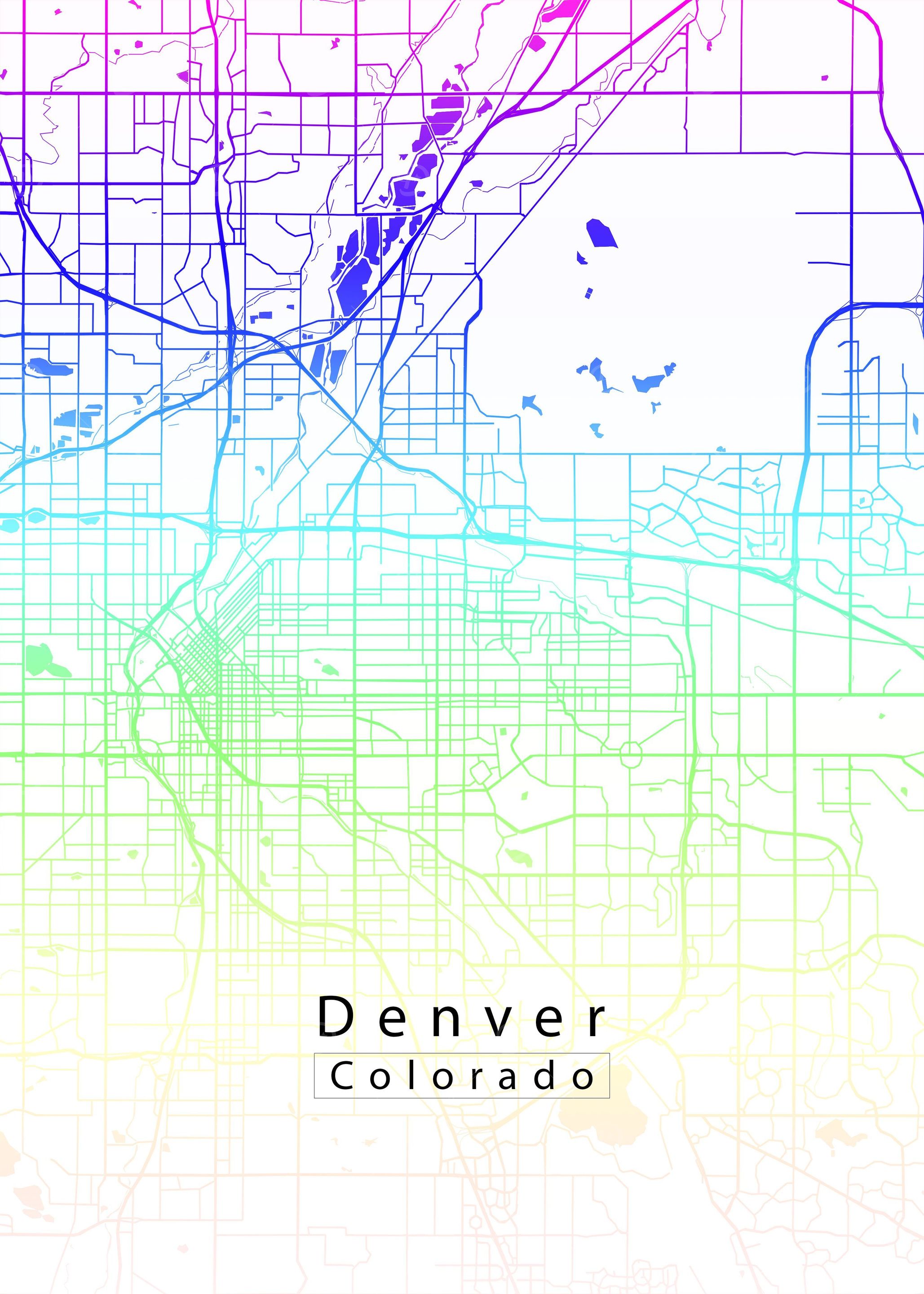 Denver Colorado City Map