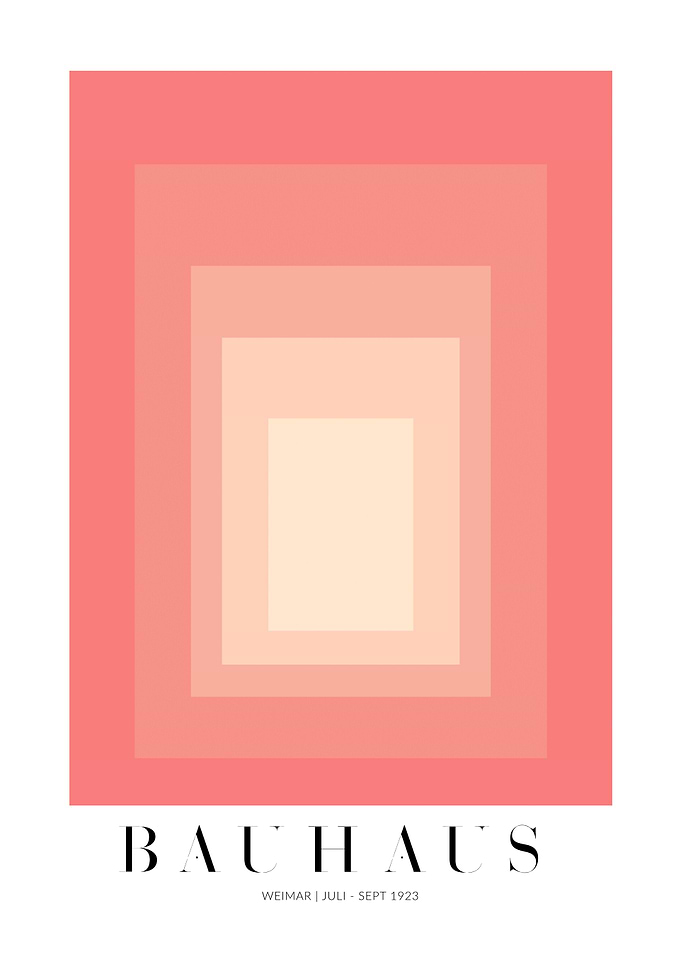 BAUHAUS PINK SQUARES