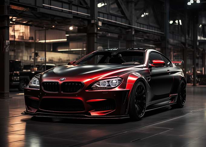 BMW M6 Red Tuned car