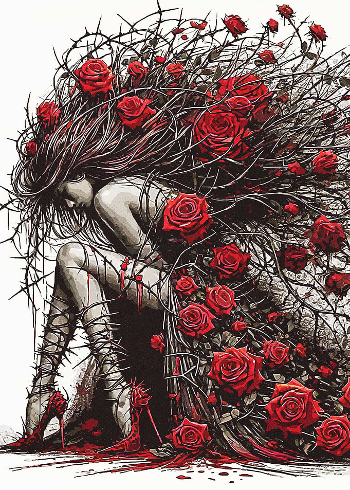 Red Heels Rose Royalty