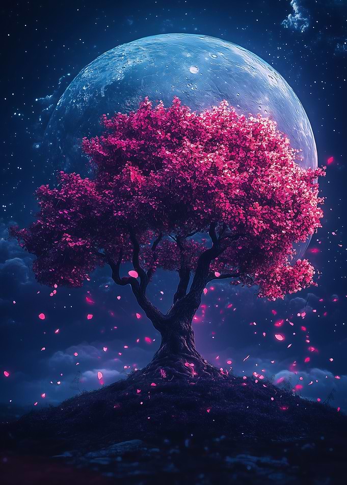 Pink Cosmic Sakure Tree