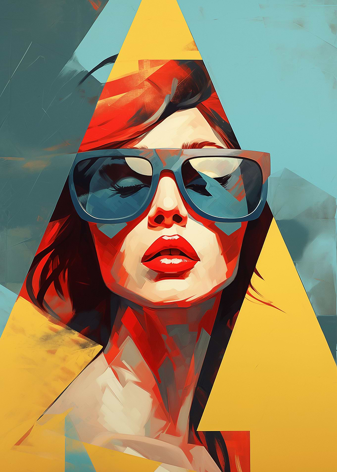 Woman art Glasses Fashion