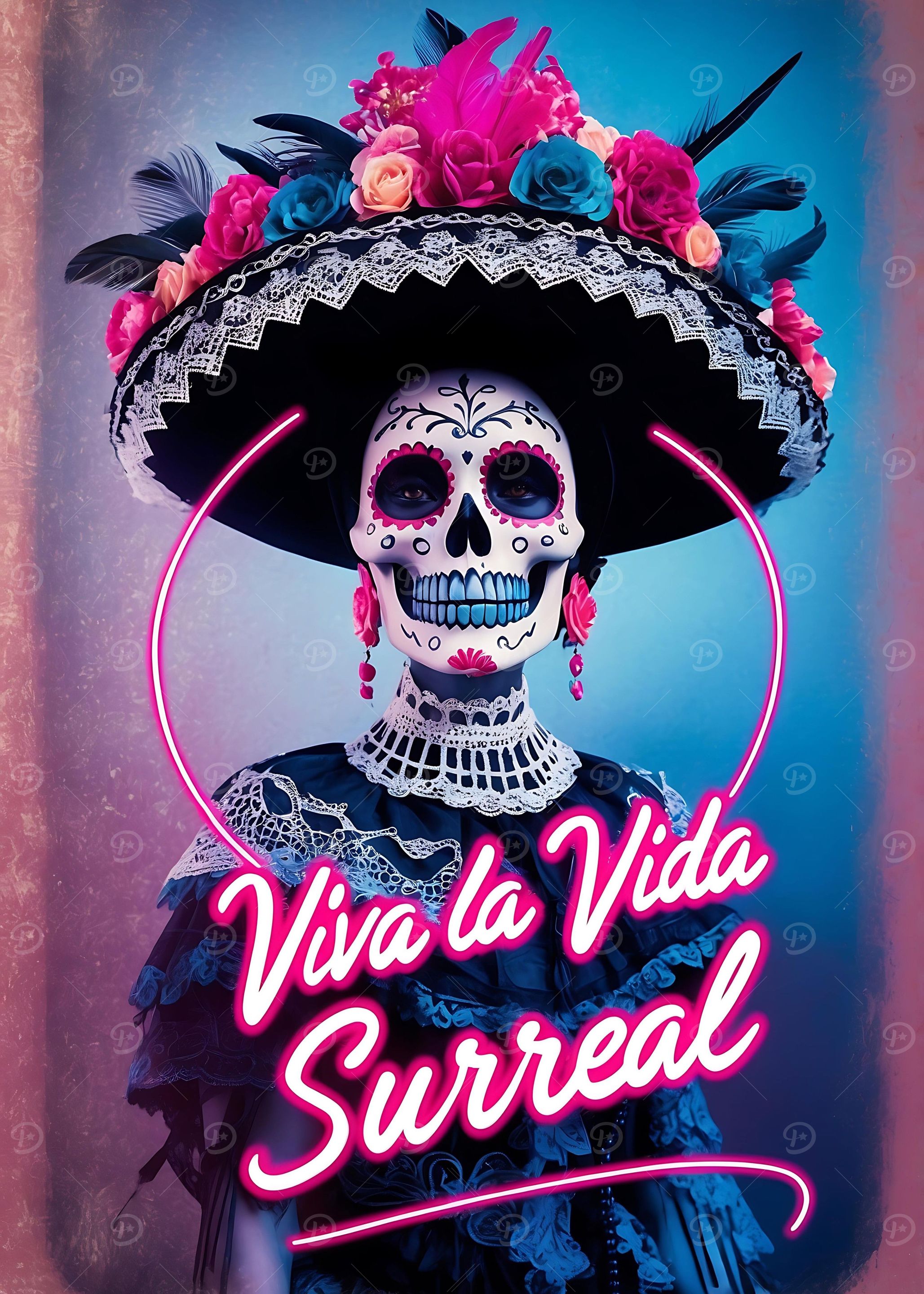 Colorful Catrina Decor