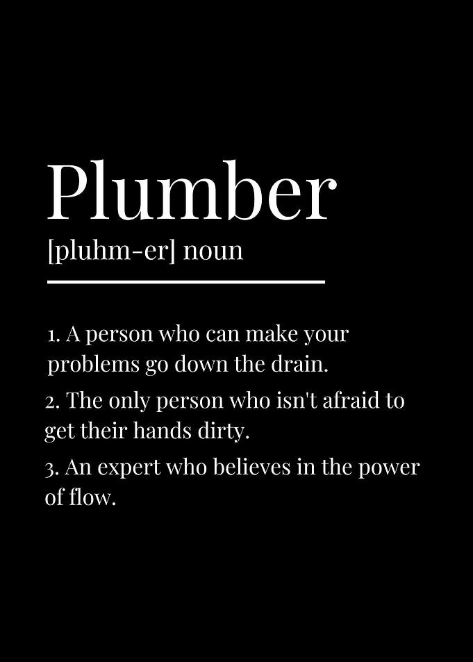 Funny Plumber Definition