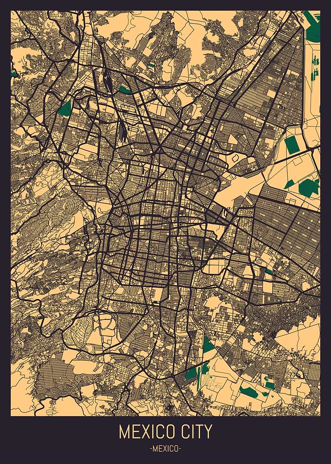 Mexico City Mexico Map