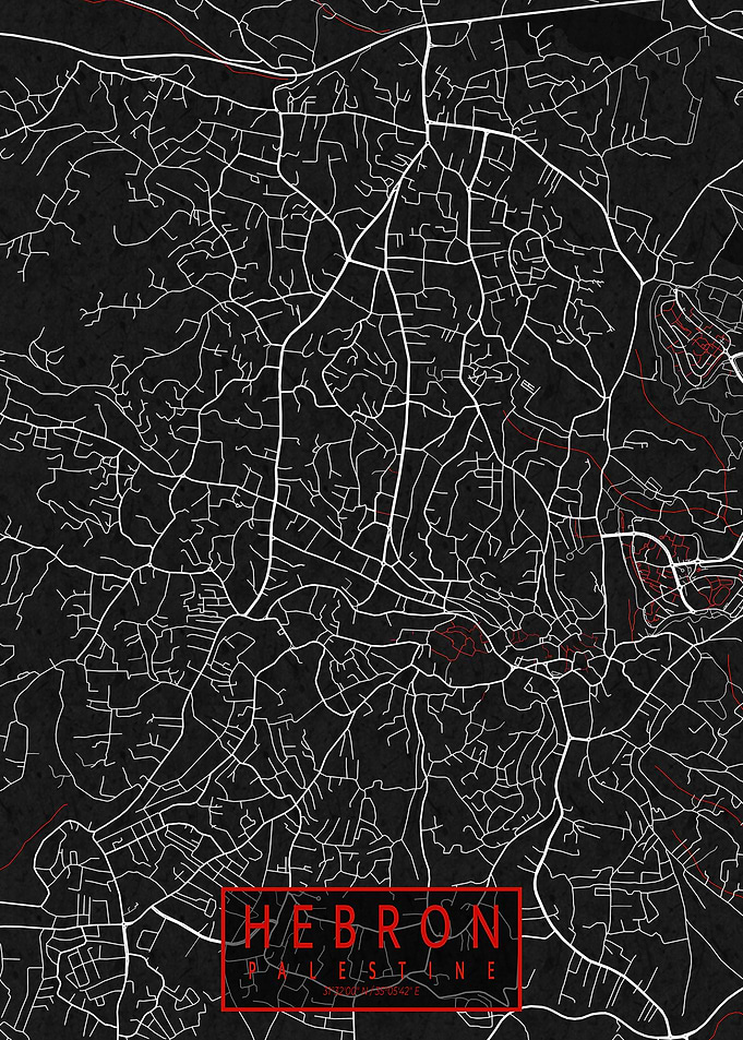Hebron City Map Oriental