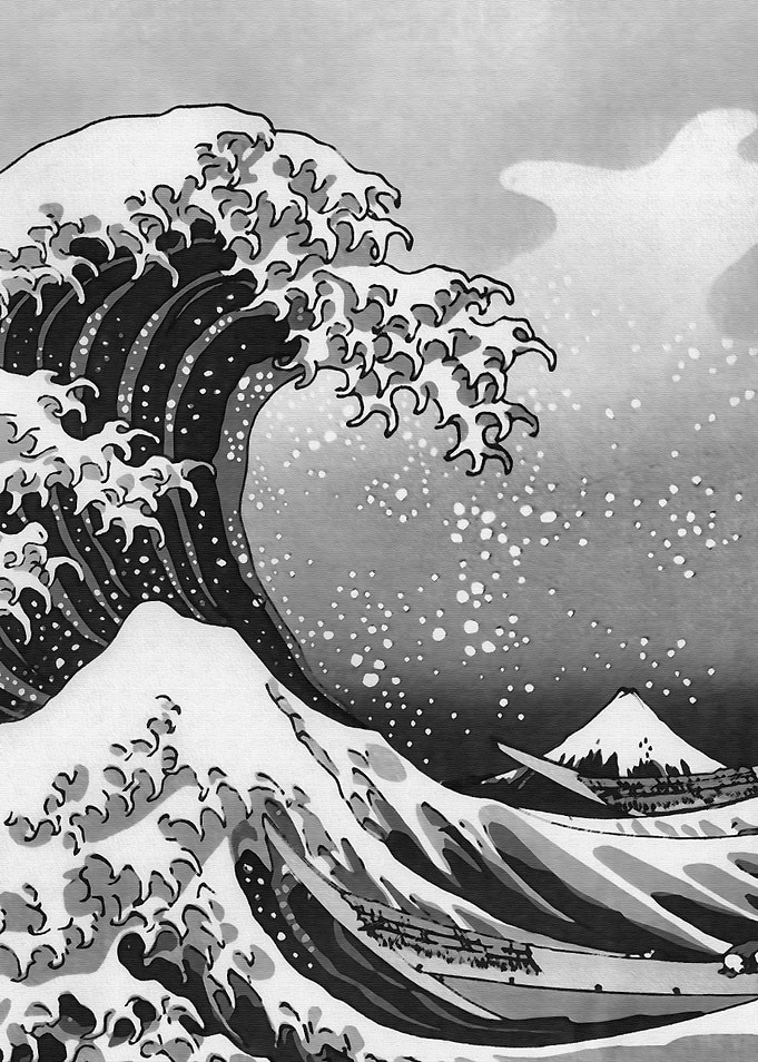 Great kanagawa wave japan