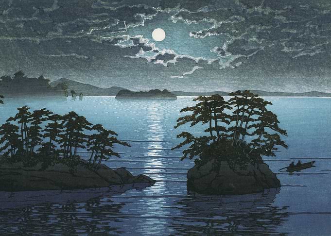 Moonrise at Futago Island