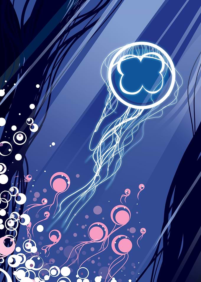 Meduse et bulles