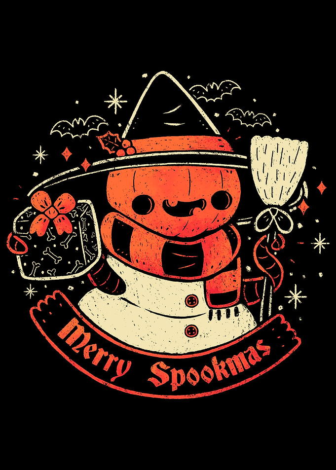 Creepy Snowman Merry Spook