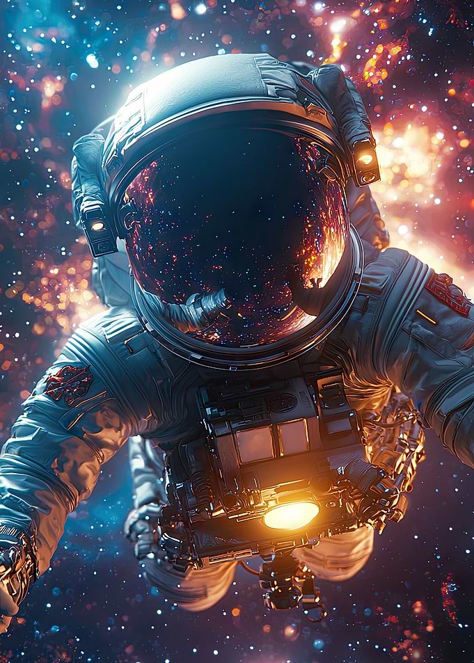 Astronaut Selfie In Space