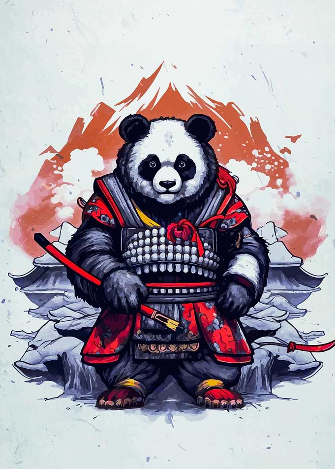 panda samurai japan