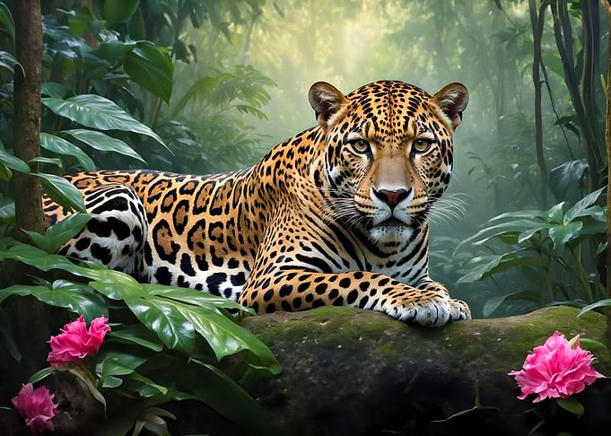 Tiger In Jungle Wall Art