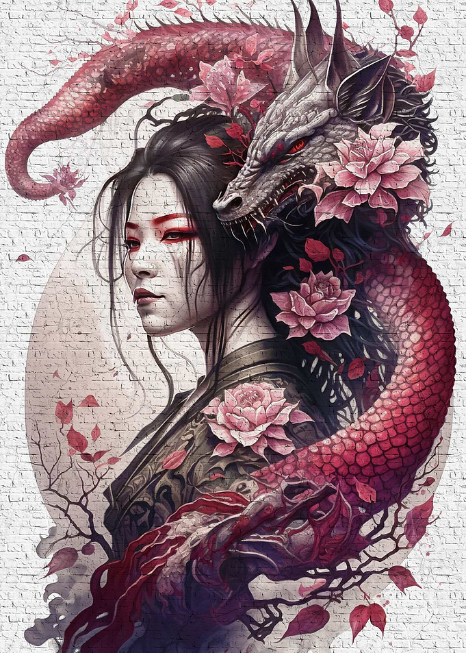 Geisha dragon