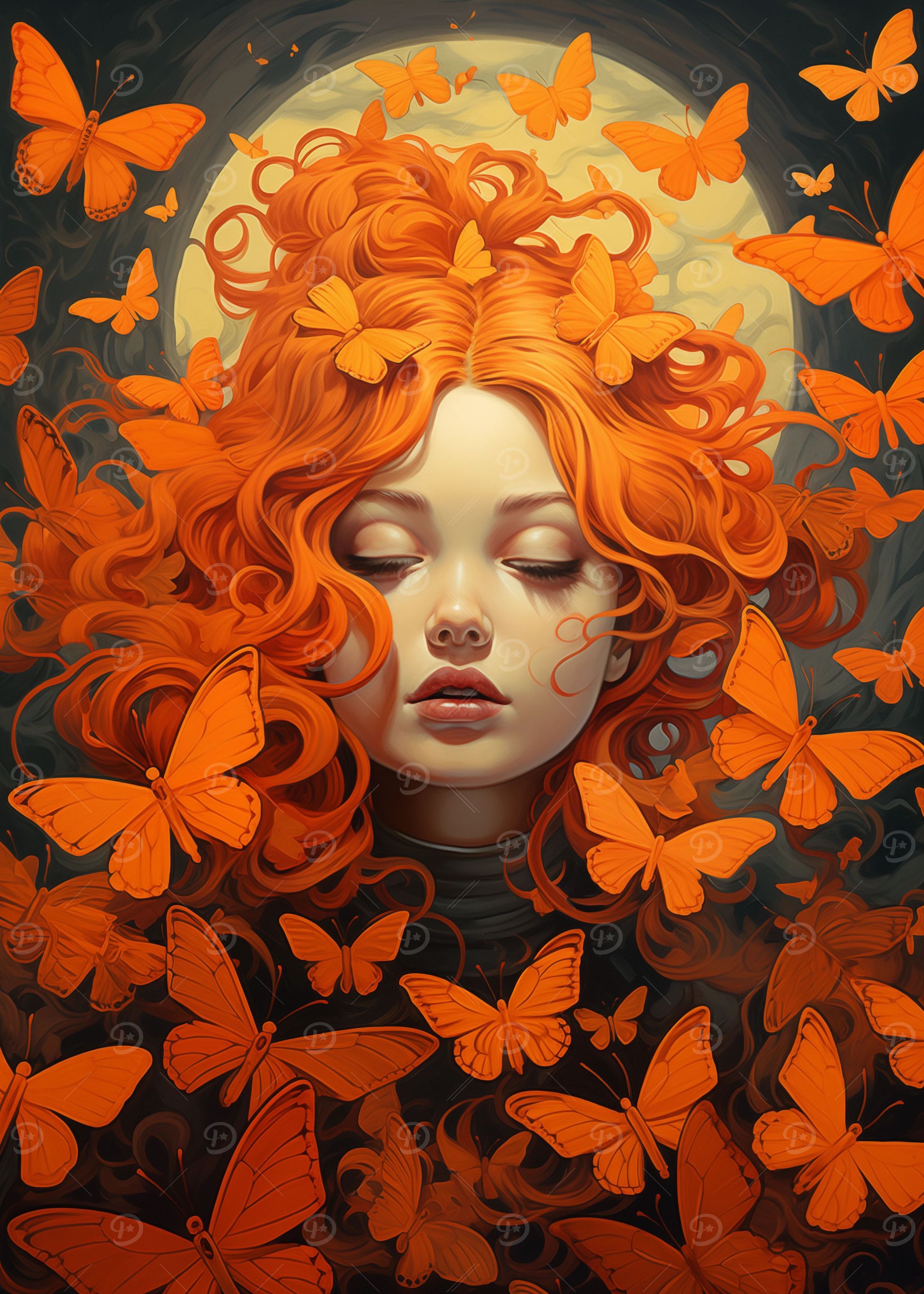Orange Butterflies