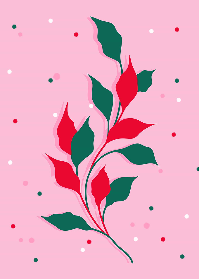 Blossoms in Crimson