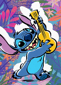 Stitch Guitar Floral