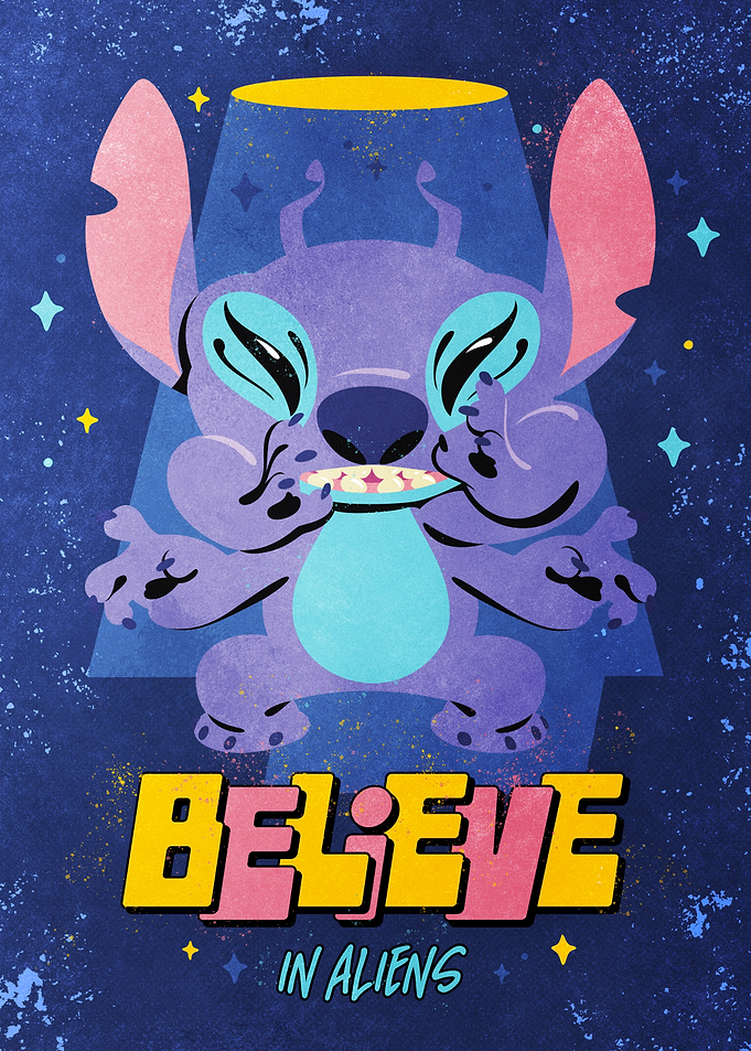 Stitch Aliens Believe