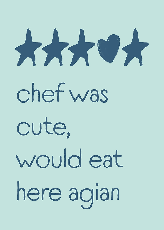 Chef Was Cute Pastel