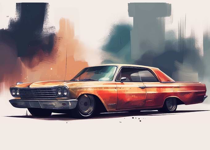 car vintage style