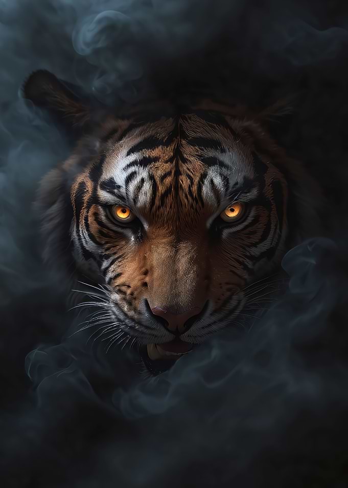 Wild tiger halloween