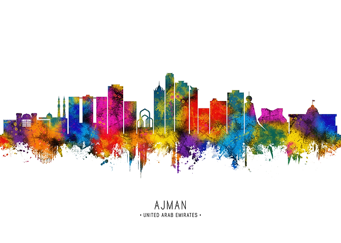 Ajman UAE Skyline