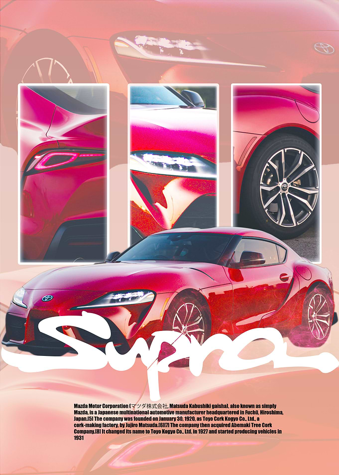Supra Red Car