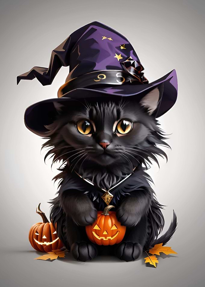 Cute Halloween Cat