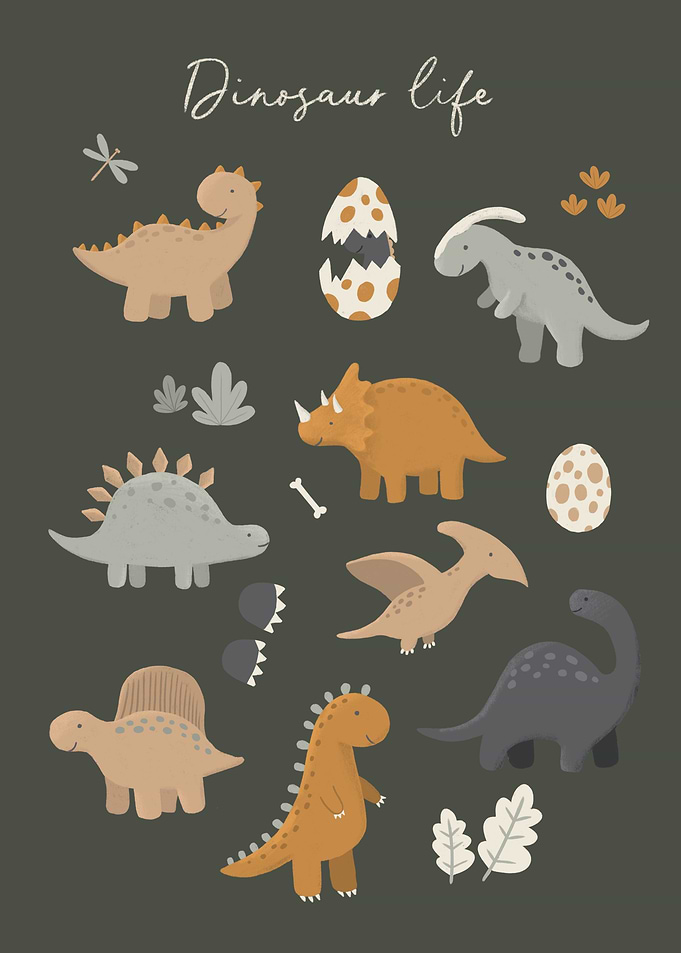 Cute dinosaurs