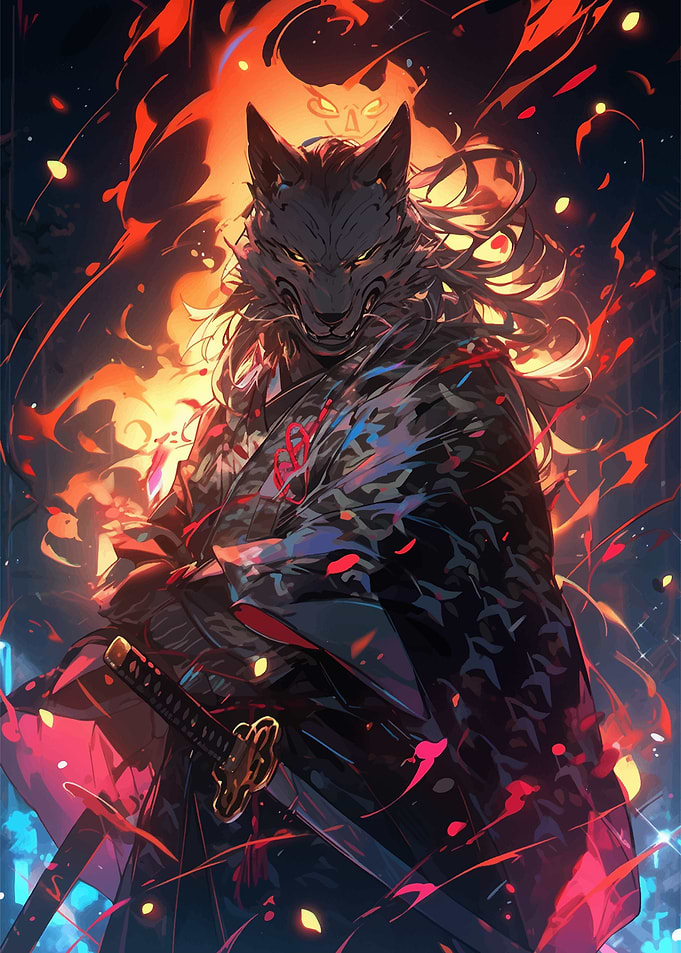 Wolf Samurai Oni
