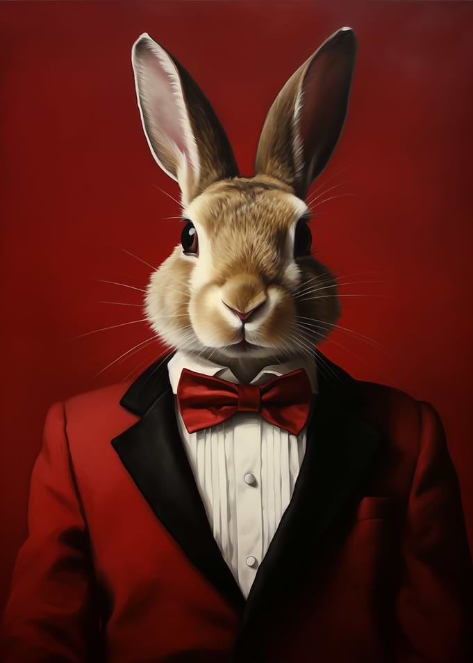 Rabbit in a Tuxedo