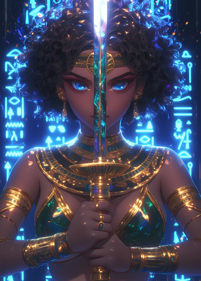 Egyptian Girl Neon