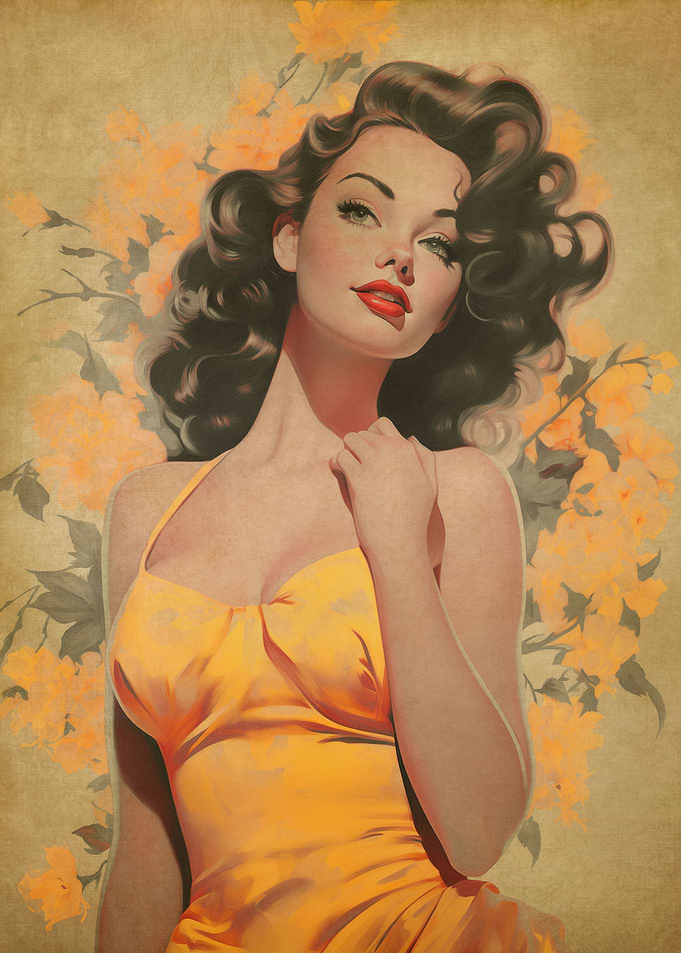 Vintage Pinup Girl No5