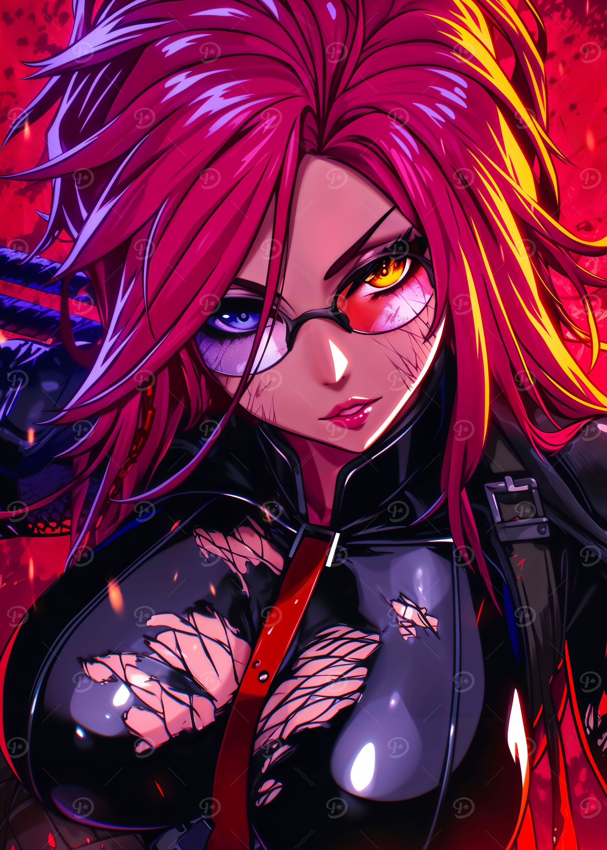 Redhead Ninja Anime Woman