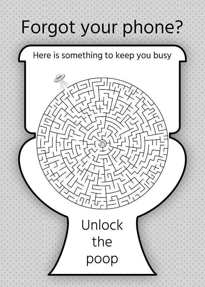 Fun toilet maze games