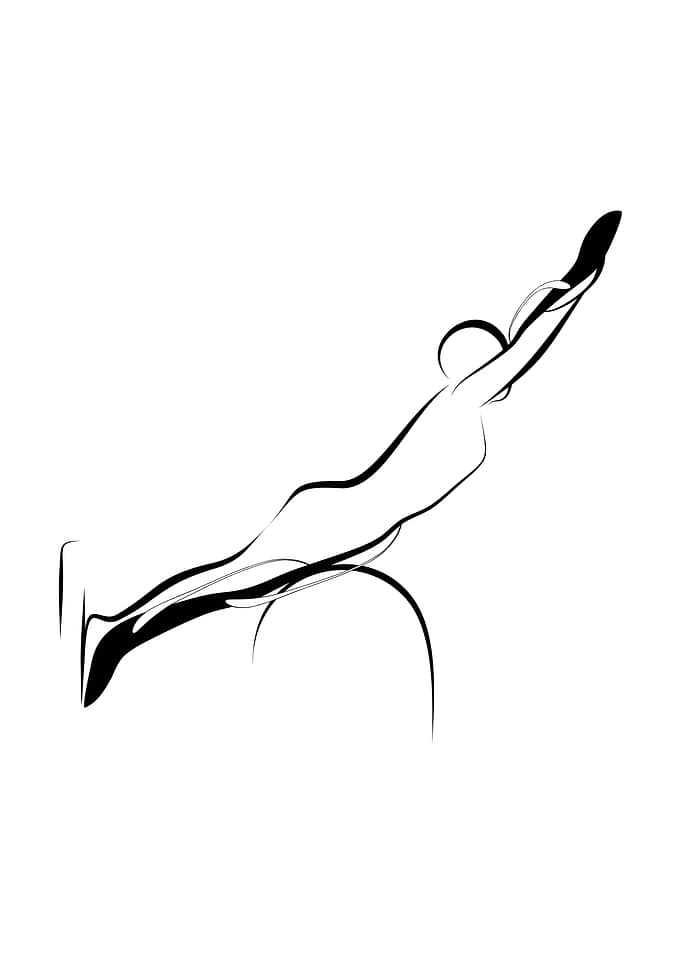 Pilates pose ladder barrel