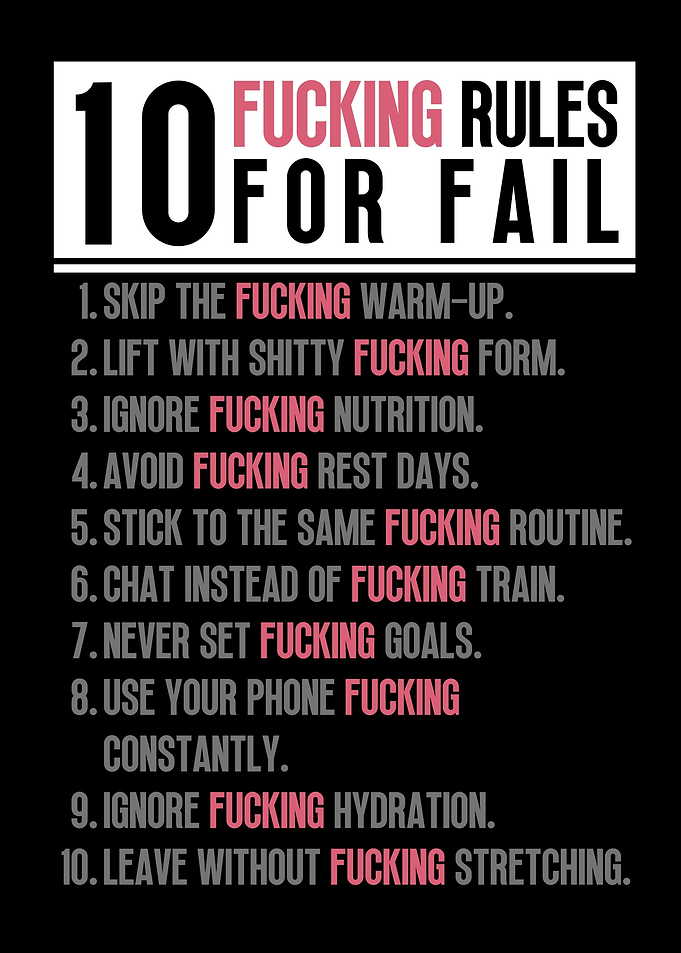 10 Rules For Fail