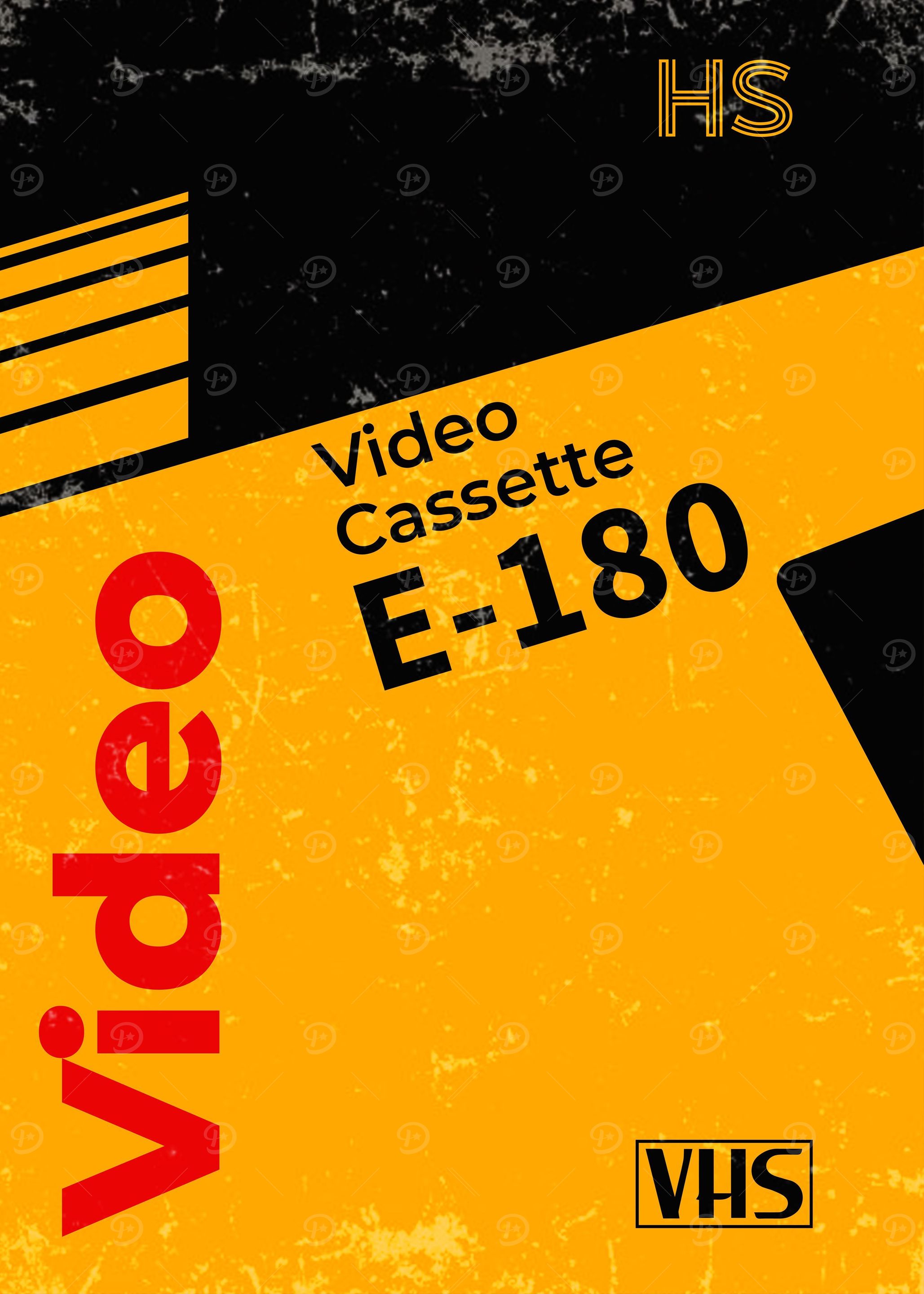 VHS retrowave cassette