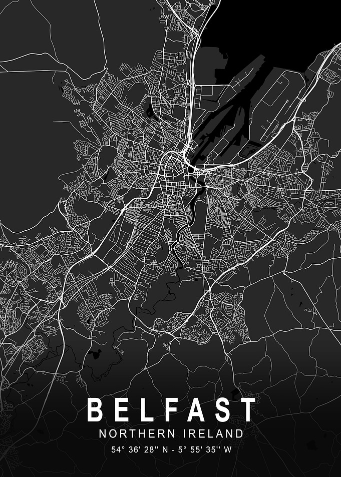 Belfast Dark Map