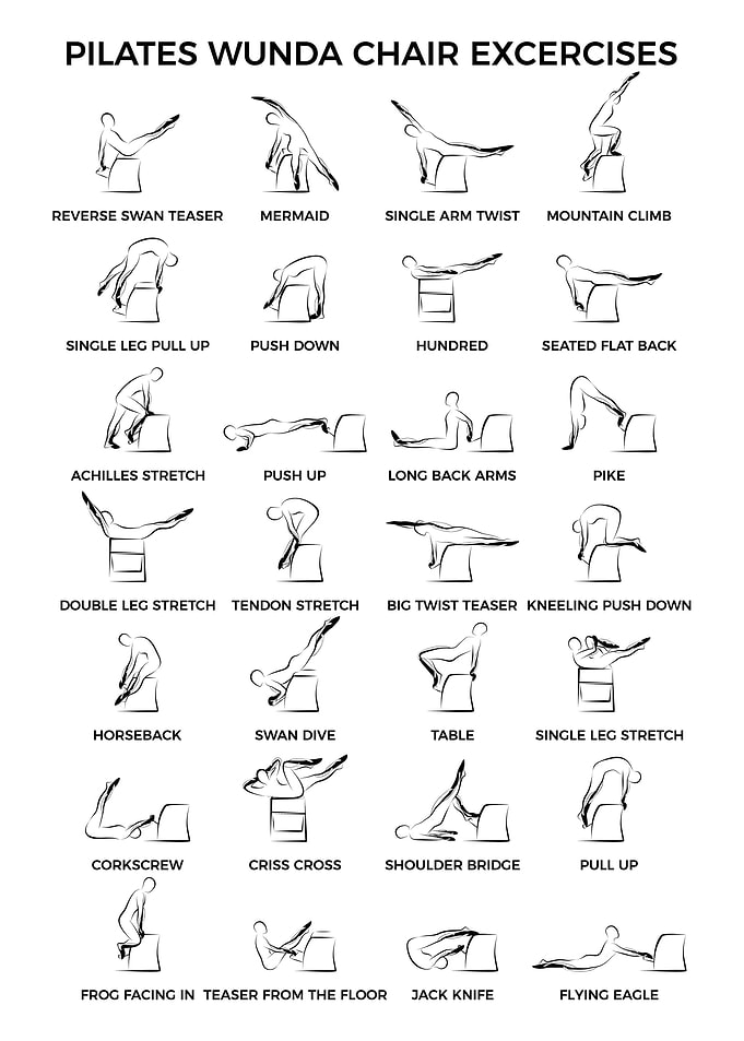 Pilates poses wunda chair
